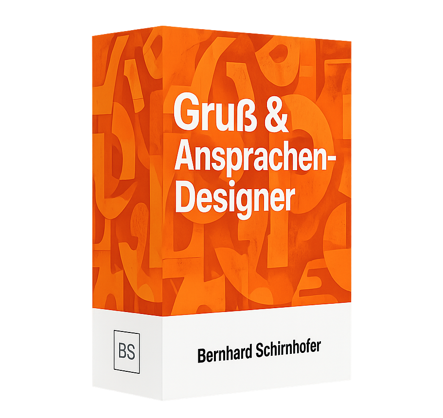 Gruß & Ansprachen-Designer
